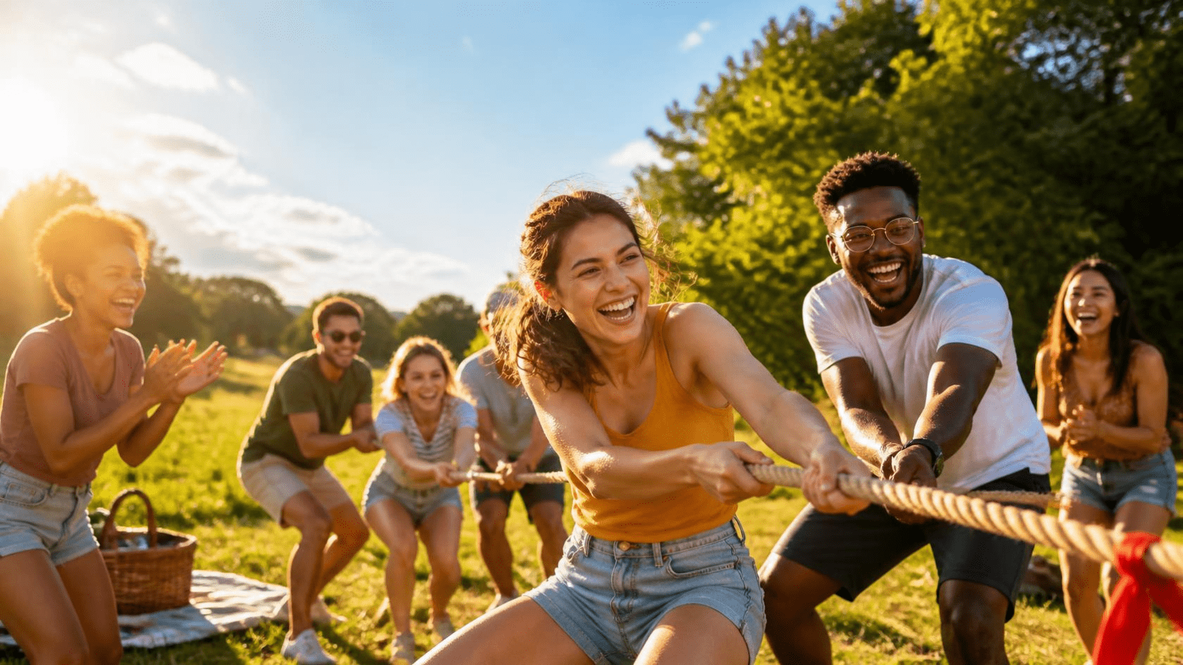 summer outdoor team building